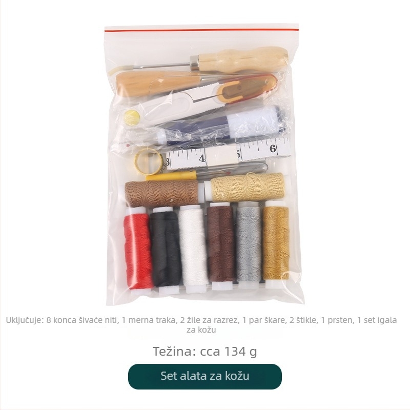 Set alata za kožne radove za ručno šivanje – DIY komplet za kožne radove sa Stitching Scissors, Leather Ruler, Awl i Thread, JP/Jinping JP796, Zhejiang, mogućnost prilagodbe