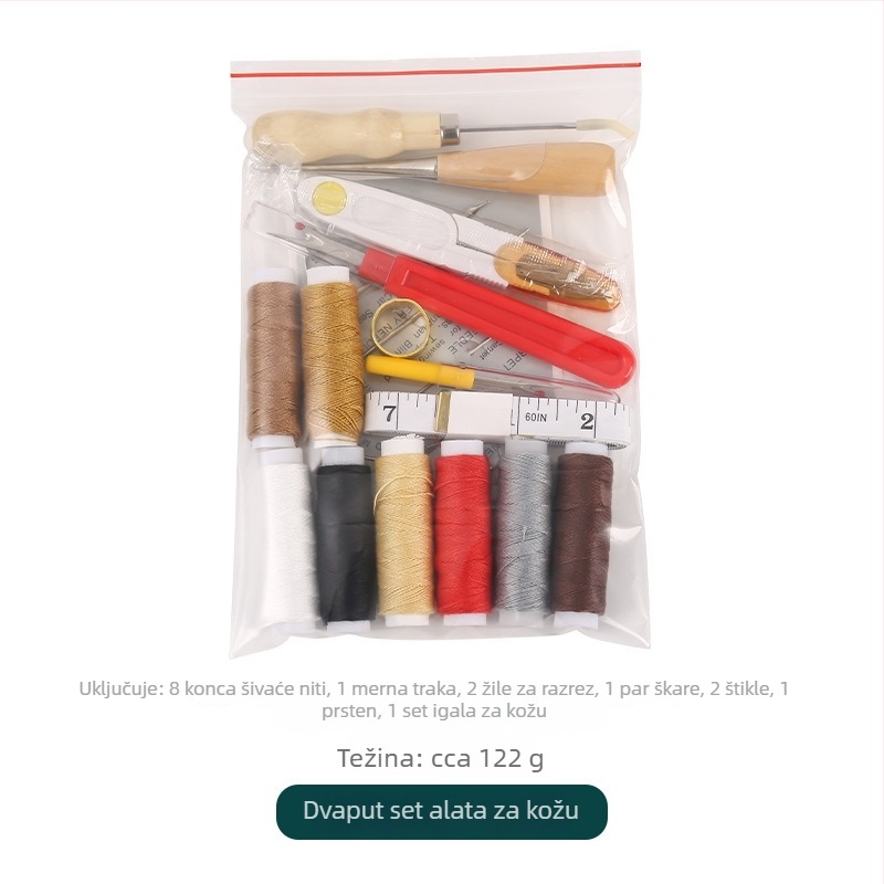 Set alata za kožne radove za ručno šivanje – DIY komplet za kožne radove sa Stitching Scissors, Leather Ruler, Awl i Thread, JP/Jinping JP796, Zhejiang, mogućnost prilagodbe