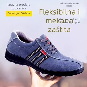 Izolirane sigurnosne cipele za električare, izolacija 6kV, goveđa koža, niski model, otporne na probijanje, protuklizne