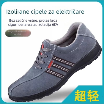 Izolirane cipele za elektrikare – nubuk koža, niski gornji dio, 6 kV izolacija