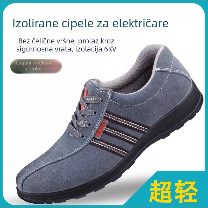 Izolirane cipele za elektrikare – nubuk koža, niski gornji dio, 6 kV izolacija