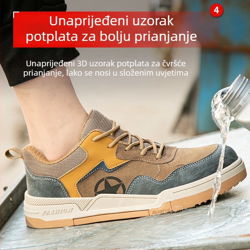 Električarska zaštitna obuća s izolacijom 6 kV – otporna na udarce, otporna na probijanje, mekana potplata, koža od suede + mikrovlakana
