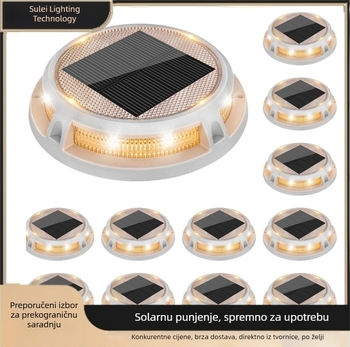 Solarna zemlja LED svjetlo, IP67 vodootporna, LED SMD2835, 0,36W, trajanje osvjetljenja 12–16 h, model S005