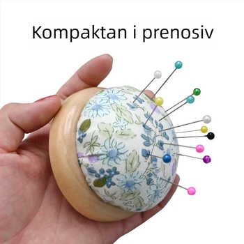 Alat za skladištenje igala za šivanje s drvenom bazom i PP pamuk držačem igala za križno šivanje (drvena baza, PP pamuk držač, skladištenje za križno šivanje, moderan stil, 40 g)