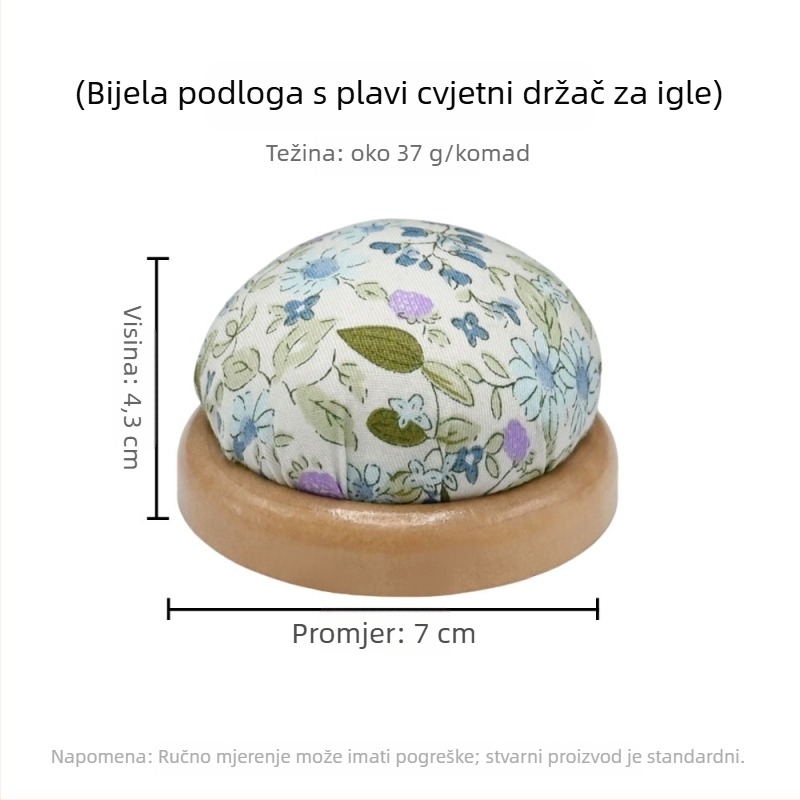 Alat za skladištenje igala za šivanje s drvenom bazom i PP pamuk držačem igala za križno šivanje (drvena baza, PP pamuk držač, skladištenje za križno šivanje, moderan stil, 40 g)