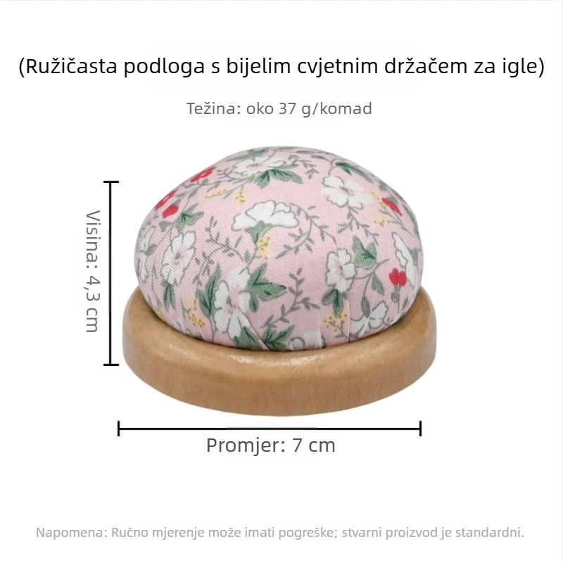 Alat za skladištenje igala za šivanje s drvenom bazom i PP pamuk držačem igala za križno šivanje (drvena baza, PP pamuk držač, skladištenje za križno šivanje, moderan stil, 40 g)