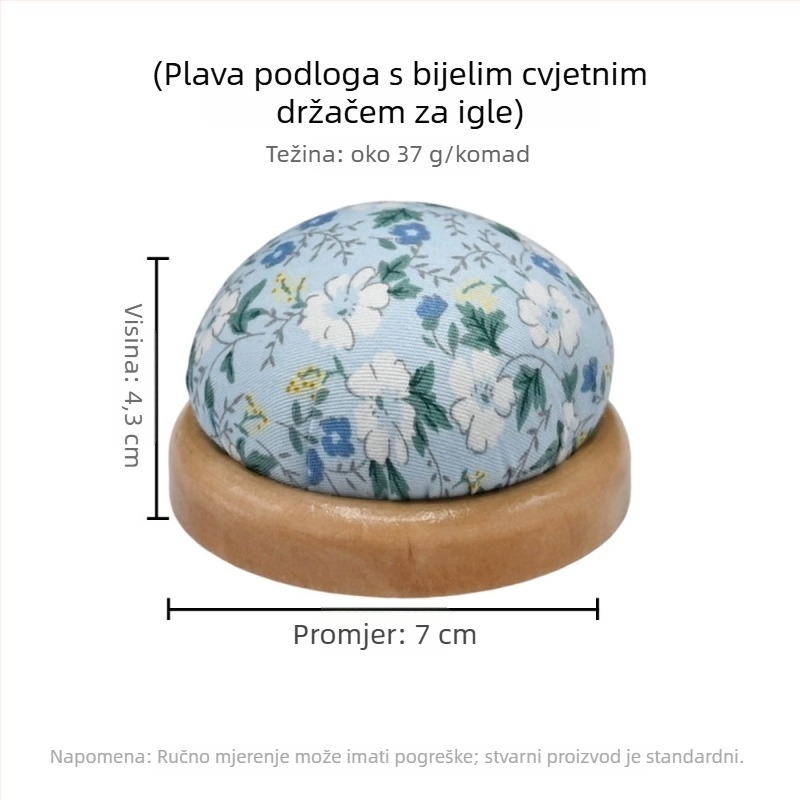 Alat za skladištenje igala za šivanje s drvenom bazom i PP pamuk držačem igala za križno šivanje (drvena baza, PP pamuk držač, skladištenje za križno šivanje, moderan stil, 40 g)