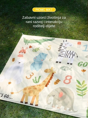 Mini piknik podloga od Oxford materijala, 170 g, za 2–6 osoba, vodootporna i otporna na pijesak, sklopiva