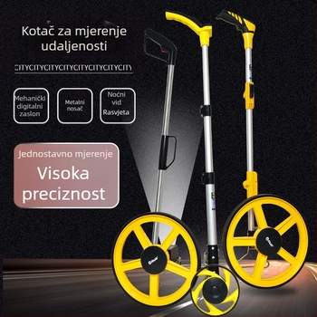 Ručni mjerni kotač s mehaničkim digitalnim zaslonom za vanjska inženjerska mjerenja