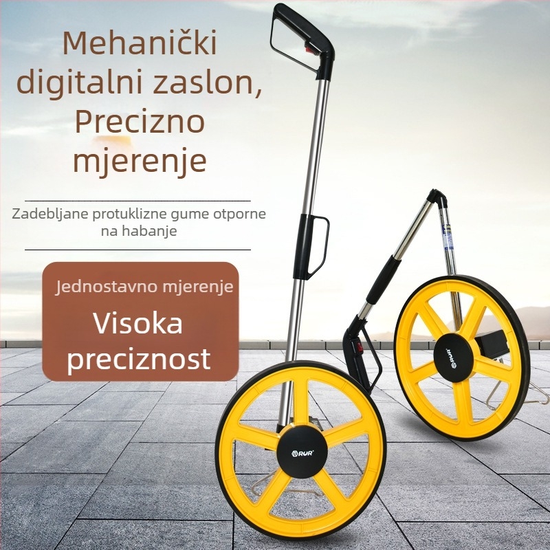 Ručni mjerni kotač s mehaničkim digitalnim zaslonom za vanjska inženjerska mjerenja