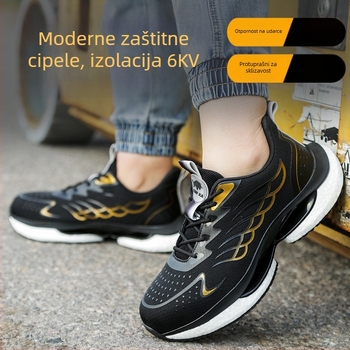Sigurna radna obuća s izolacijom, prozračna, protiv probijanja i zaštita od udara (Izolacija; Prozračnost; Protiv probijanja; Protiv udara)