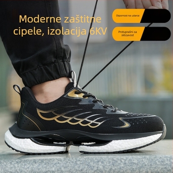 Sigurna radna obuća s izolacijom, prozračna, protiv probijanja i zaštita od udara (Izolacija; Prozračnost; Protiv probijanja; Protiv udara)