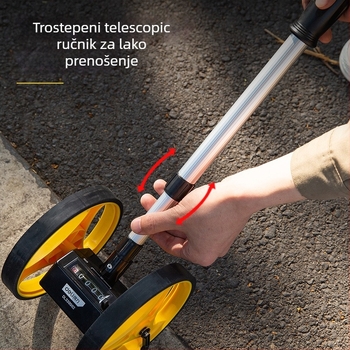 Deli ručni mjerač udaljenosti DL330062, raspon mjerenja 099999.9m, točnost 5%mm