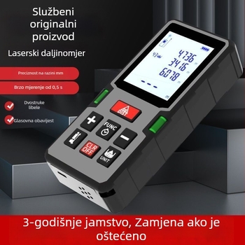 Infračerni ručni laserski mjerač udaljenosti – visoka preciznost, višenamjenski elektronički mjerni alat za mjerenje prostorija