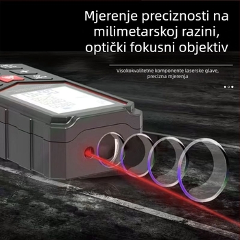 Infračerni ručni laserski mjerač udaljenosti – visoka preciznost, višenamjenski elektronički mjerni alat za mjerenje prostorija