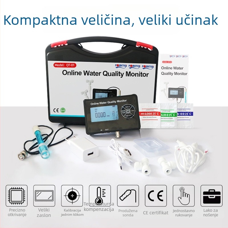 OT-01 Online monitor kvalitete vode – zidni višenamjenski analizator TDS i pH