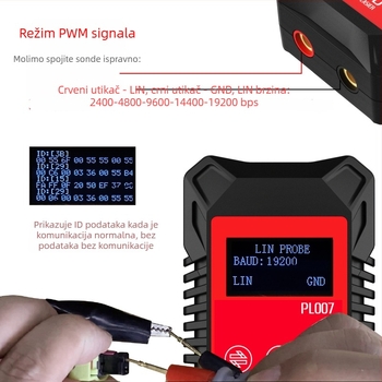 PL007 Ručni digitalni mjerni instrument CAN/LIN PWM – opseg mjerenja 13926527551, točnost mjerenja 13926527551, napajanje 9V
