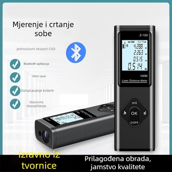 MH serije laserski mjerač udaljenosti s Bluetoothom, pohranjuje do 50 mjerenja, domet 40/60/80/100 m