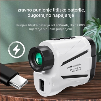 GR01-1800 Golf laser daljinomjer s teleskopom, višenamjensko mjerenje visine i kuta u stvarnom vremenu