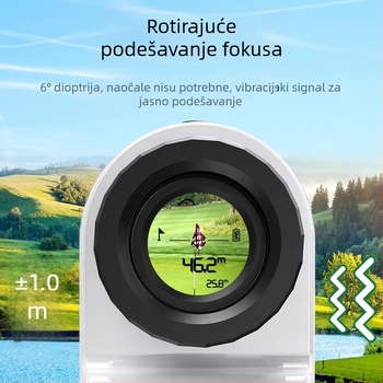 GR01-1800 Golf laser daljinomjer s teleskopom, višenamjensko mjerenje visine i kuta u stvarnom vremenu