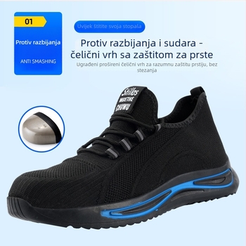 Radne sigurnosne cipele s gornjim dijelom od mreže, čelična kapica, zaštita od probijanja, prozračna EVA đon