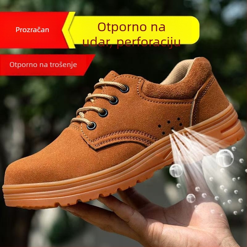 Cipele za sigurnost s čeličnim prstom, otporne na udarce i probijanje, otporne na klizanje, prozračne