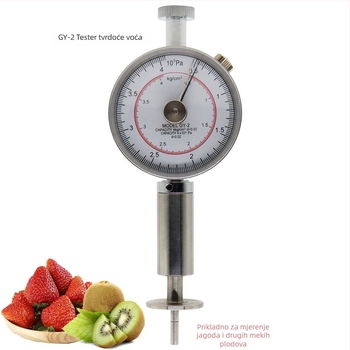 Tester tvrdoće voća, ručni senzor visoke preciznosti s digitalnim zaslonom, Model: GY-2; Dimenzije: 100×100; Težina: 0.3