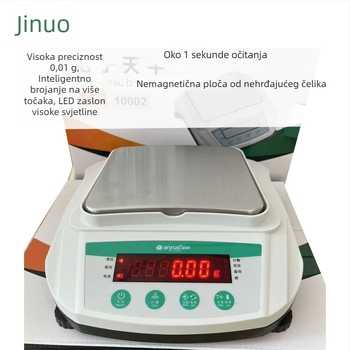 Jinnuo YP2000/1000 digitalna analitička vaga, preciznost 0.01 g, brojanje i mjerenje, punjiva