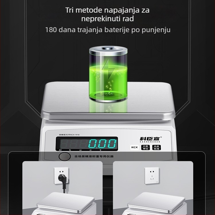 Kechenxuan digitalna laboratorijska vaga 0.001 g, visoko precizna elektronička vaga za gram, zlatni završetak