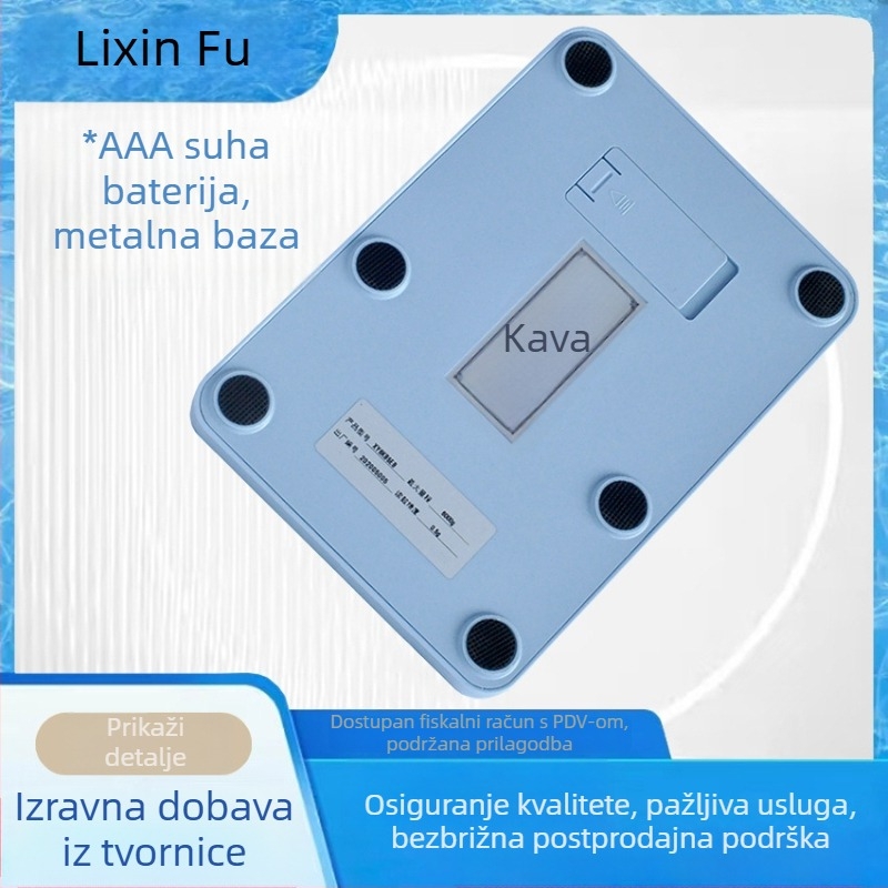Precizna digitalna vaga s LCD zaslonom, 0,1 g preciznost, laboratorijska, obostrana posuda za vaganje