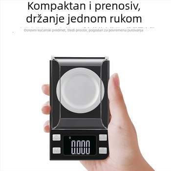 Mini džepna elektronička vaga 0.001 g, za nakit i mjerenje karata