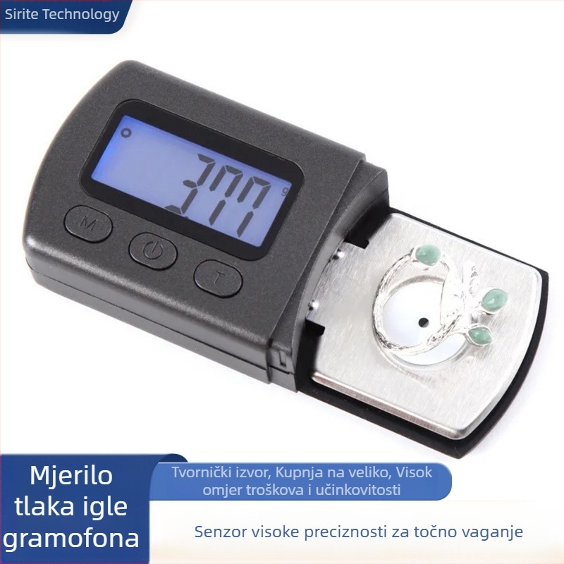 Elektronički mjerač tlaka igle gramofona, precizna nakit vaga 5 g / 0,01 g