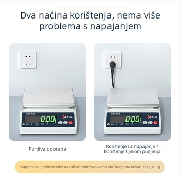 TB001 Elektronička laboratorijska vaga, preciznost 0.001 g, očitanje 0.01 g, kapacitet 10 kg, za laboratorije i zlatni nakit