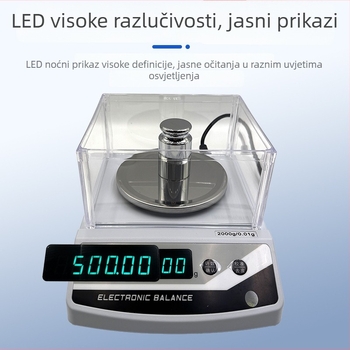 Pu Chun JE2002 Elektronička vaga – visoka preciznost brojanja, raspon vaganja 0,1–60 kg, napajanje baterijom