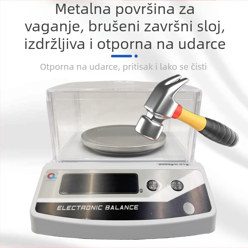 Pu Chun JE2002 Elektronička vaga – visoka preciznost brojanja, raspon vaganja 0,1–60 kg, napajanje baterijom