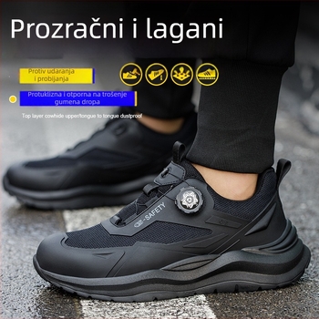 Cipele za radnu sigurnost s čeličnim vrhom, anti-udara i anti-proboj, protivklizne i prozračne