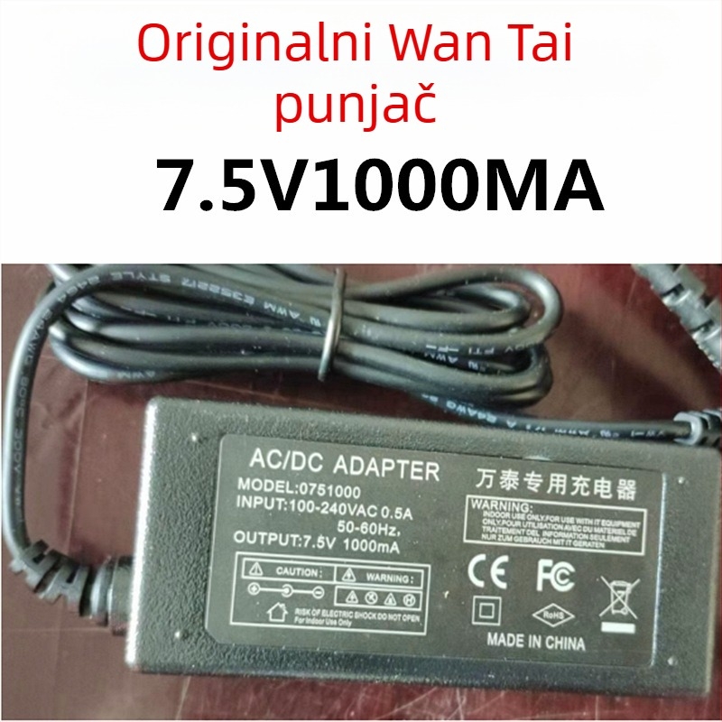Bežični punjač za viseću vagu marke Wantai, 7.5V, napajajući kabel