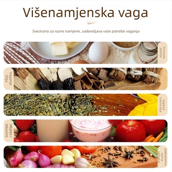 CHANGXIE 518A Digitalna kuhinjska vaga, raspon 1 g–15 kg, visoka preciznost elektronička vaga