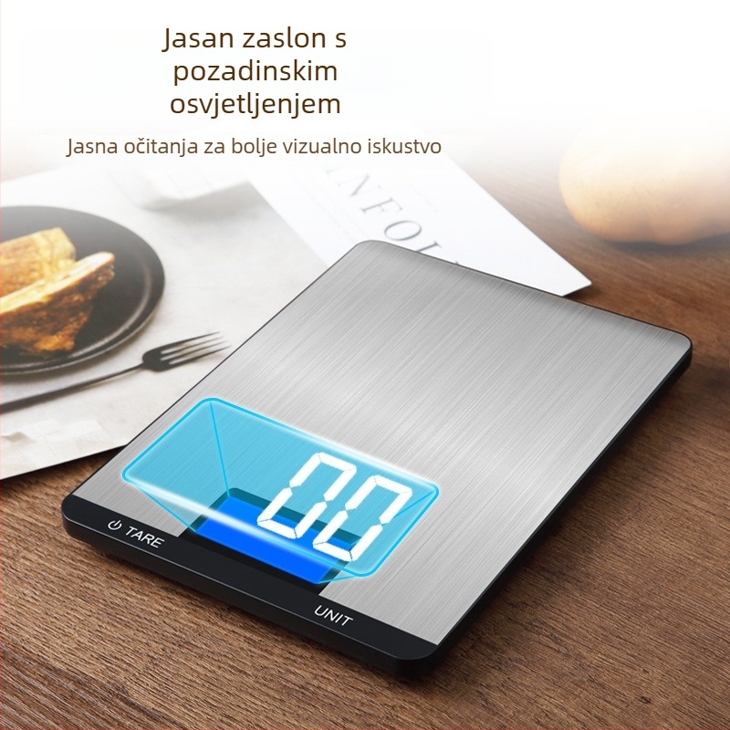 CHANGXIE 518A Digitalna kuhinjska vaga, raspon 1 g–15 kg, visoka preciznost elektronička vaga