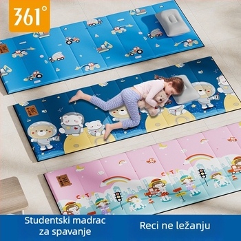 361° Dječji prostir za dremanje u školi, sklopivi, otporan na vlagu i hlađenje, podna prostirka; Težina približno 0,5 kg; Materijali: čisto pamuk, biserni pamuk, srebrno premazano Oxford platno