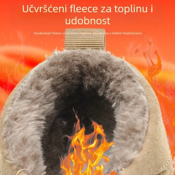Cipele za sigurnost na gradilištu – zaštita od udara i probijanja, čelični prst, srednja visina, topla podstava, slip-on dizajn