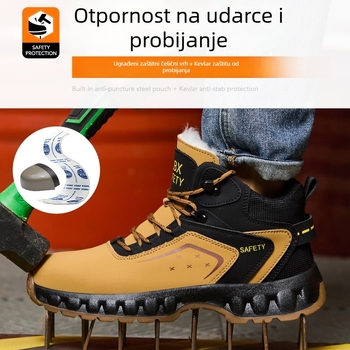 Sigurne radne cipele s čeličnim prstom, otporne na udarce i perforaciju, izdržljive i prozračne gornje od mikrovlakana
