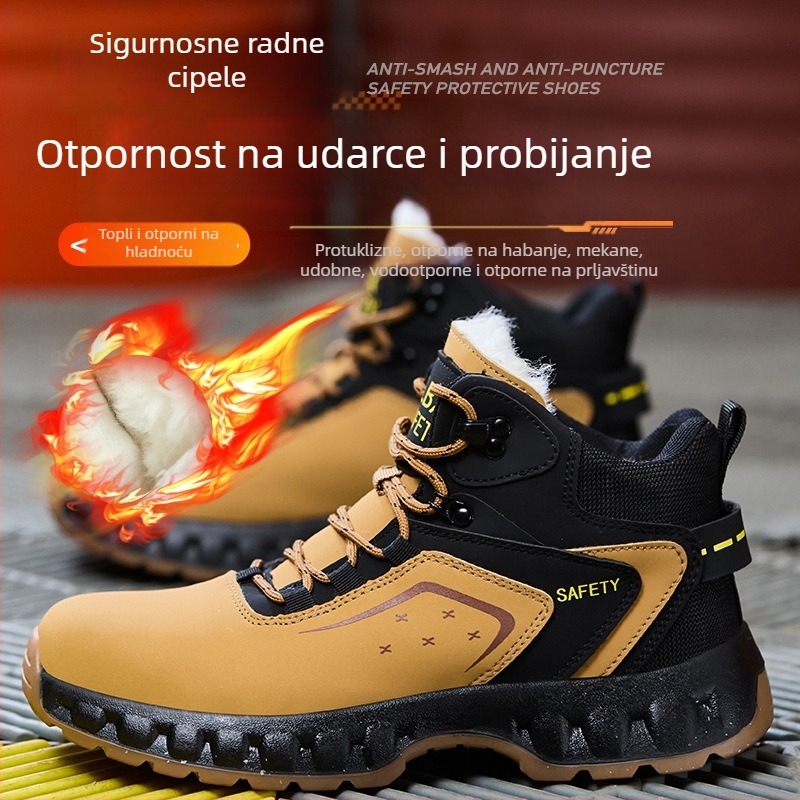 Sigurne radne cipele s čeličnim prstom, otporne na udarce i perforaciju, izdržljive i prozračne gornje od mikrovlakana