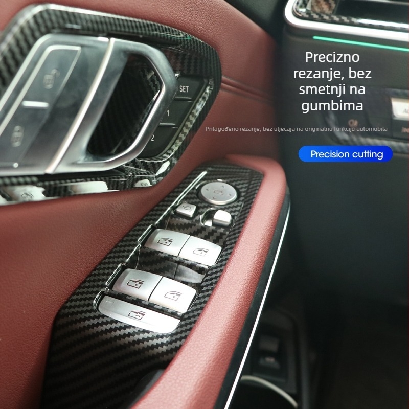 Film za promjenu boje automobila s karbonskom teksturom, PVC oblogom, mat završetak, za cijeli automobil