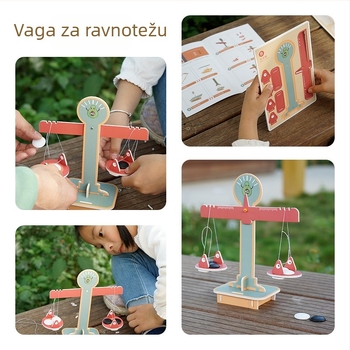 Fizičko-znanstvena igračka: DIY papirnati komplet za demonstraciju načela poluge, za uzrast 7–14 godina