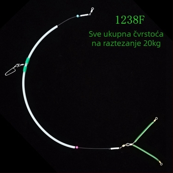 Ribolovni rig line splitter – jednostavan razdjelnik linija za morski ribolov s broda, osvijetljeni noćni dodatak; Materijal: najlon i bakar; Podrijetlo: Kina; Licencirana privatna marka