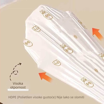 Kese za otpad sa šnurnom, PE, paket od 15, višekratne upotrebe, automatsko zatvaranje