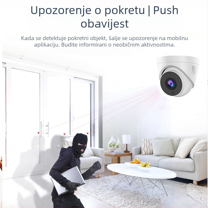 IP kamera s 3,6 mm objektivom, 2560 horizontalna rezolucija, IR do 25 m, PoE +12V napajanje, radna temperatura -20°C do 60°C