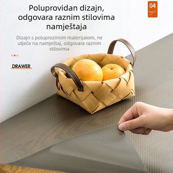 Plastična podloga za ormariće i ladice, nordičkog stila; vodootporna i otporna na ulje, protiv plijesni