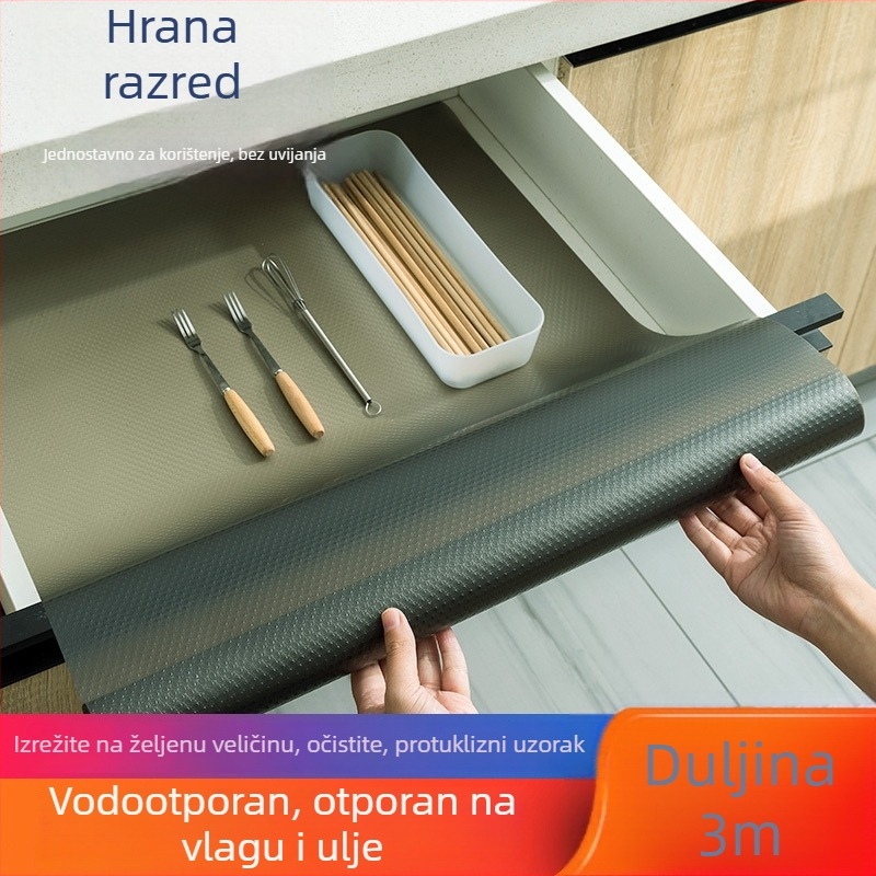 Plastična podloga za ormariće i ladice, nordičkog stila; vodootporna i otporna na ulje, protiv plijesni